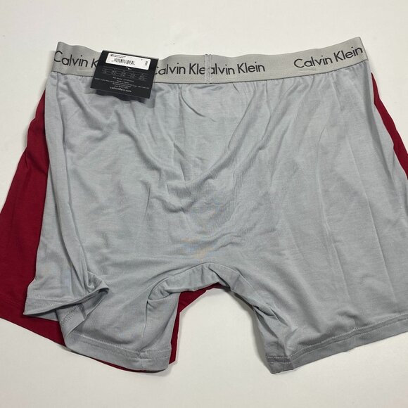 NWT Calvin Klein Body Modal Boxer Briefs - 2 Pack - Red - Gray - Picture 5 of 8
